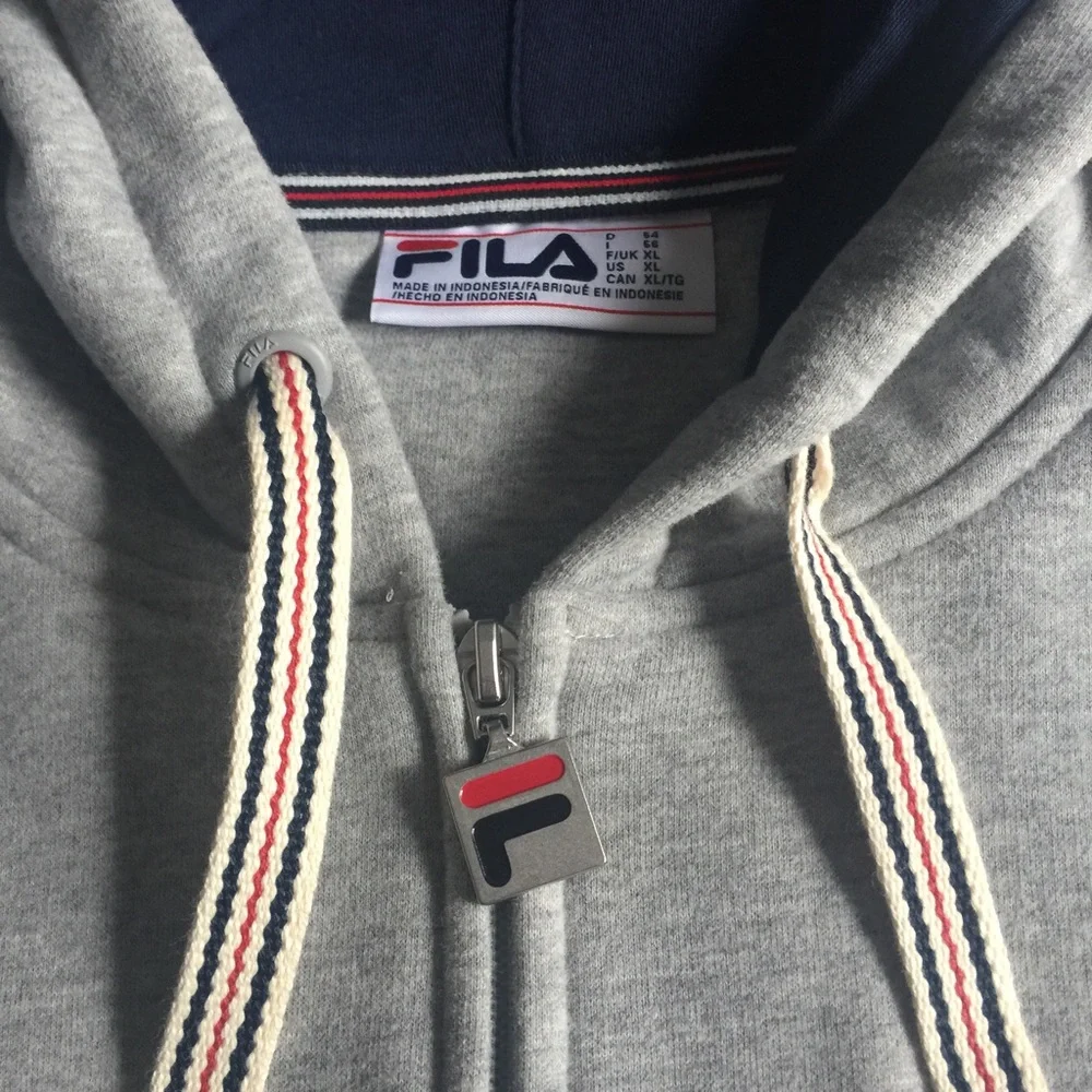FILA men’s hoodie sweatshirt with front zipper - Picture 4 of 10